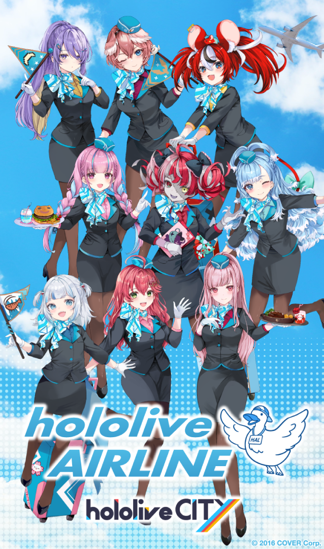 ホロライブ Hololive airline ジオラマアクリルスタンドとポーチ