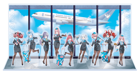 雑貨　集合 ジオラマアクリルスタンド 「バーチャルYouTuber ホロライブ hololiveCITY hololive AIRLINE」 ツアー参加特典 駿河屋 - 【買取】集合 ジオラマアクリルスタンド 「バーチャル